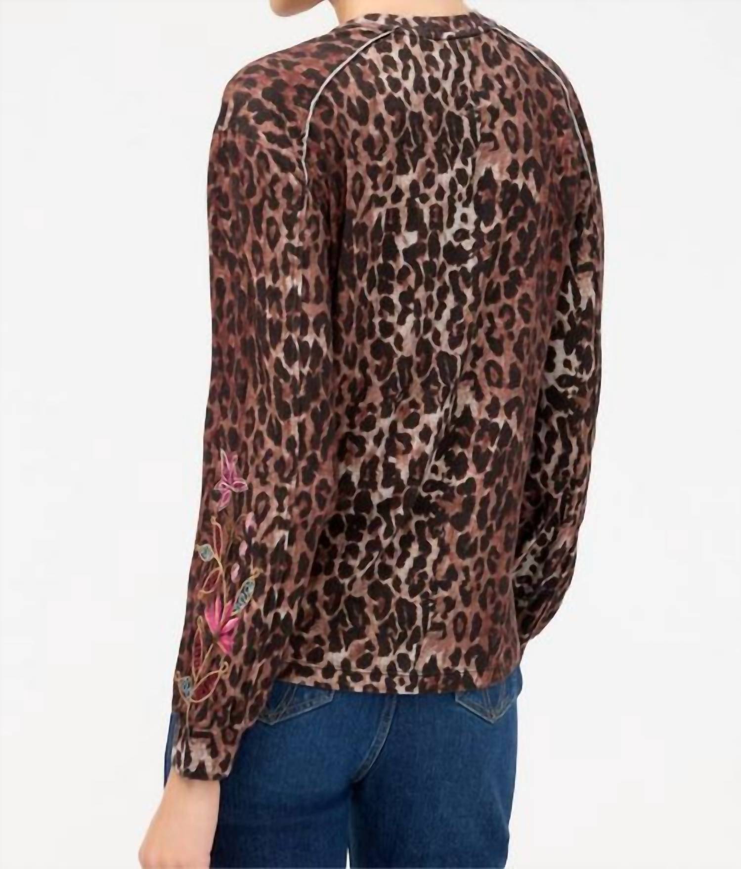 Johnny Was - PENELLOPE SEAMED SLEEVE T‑SHIRT