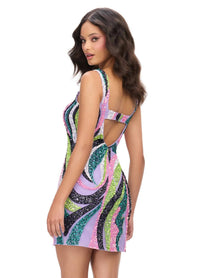 Ashleylauren - Beaded Cocktail Dress