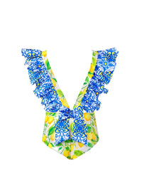 Lia Sahara - Girl's Ruffled One Piece Swimsuit