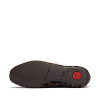 Fitflop - Women's Delicato Leopard Suede Mary Jane Shoes