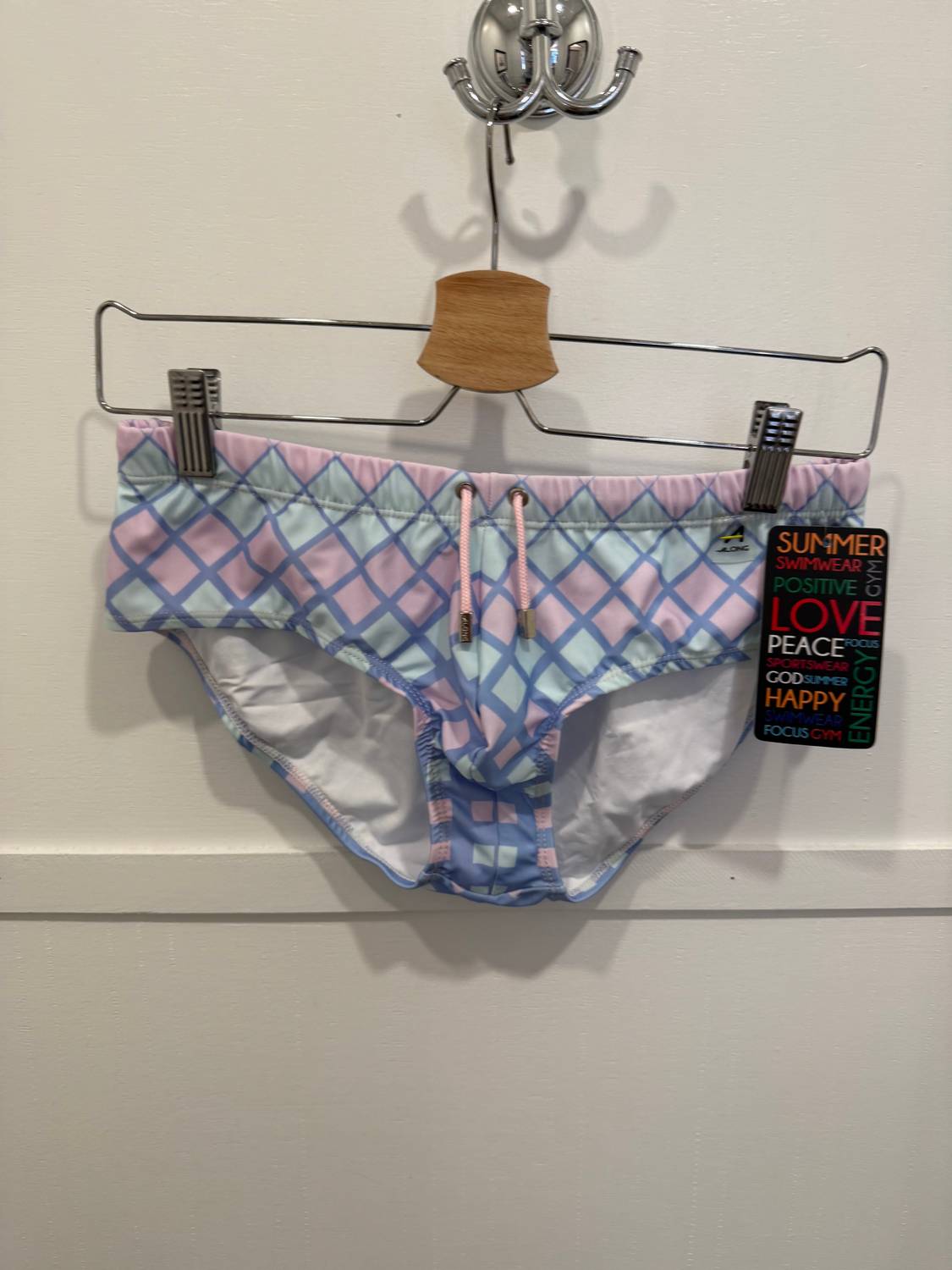 ALONG Mermaid Swim Brief in pink - men's swimwear - alternate view