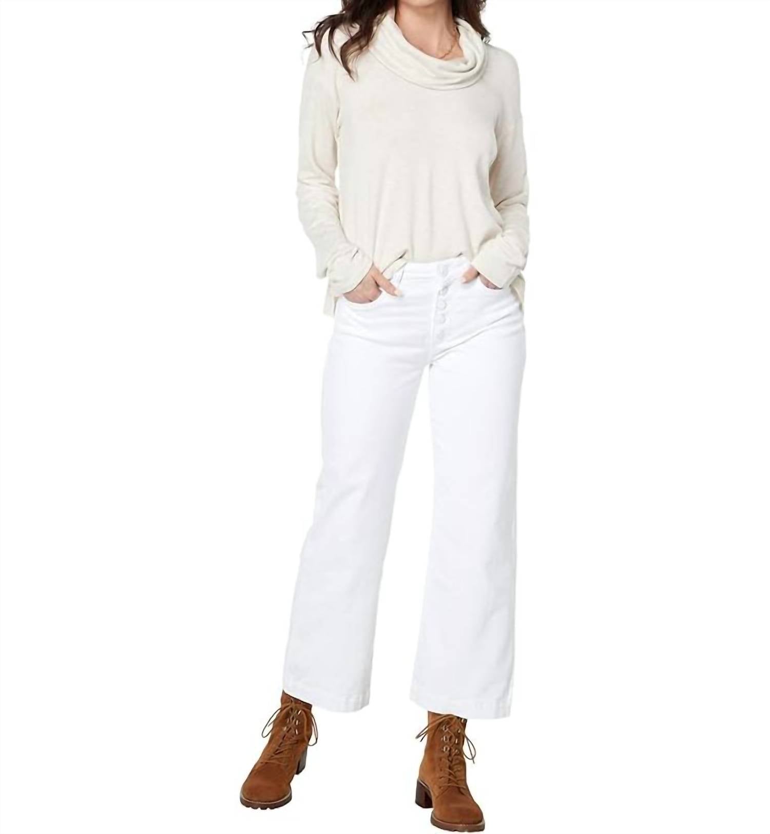 Paige - Leenah Ankle Exposed Button Fly Jean