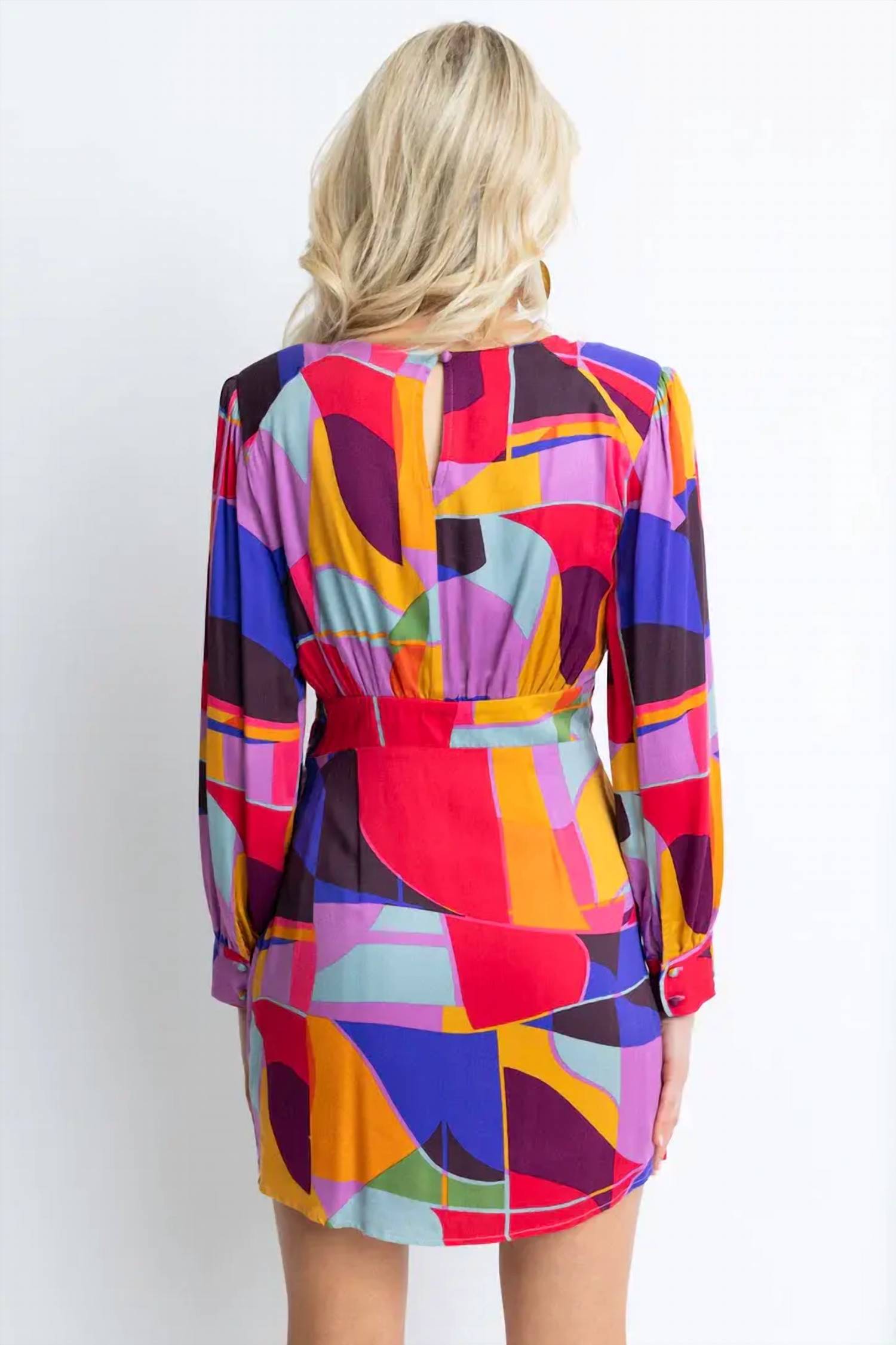 Karlie - Mosaic Wrap Dress