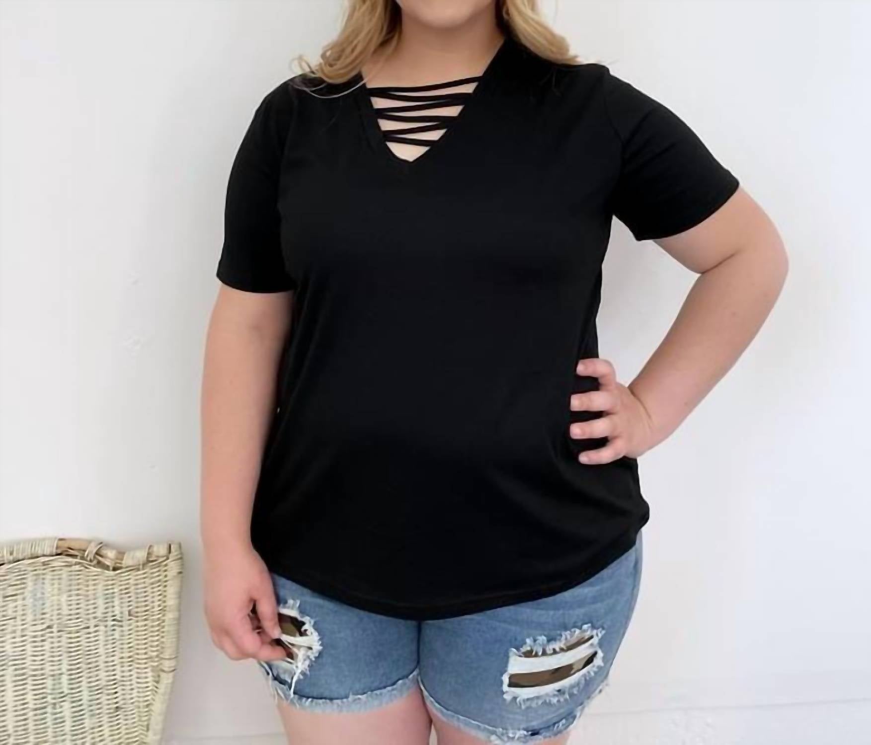 Shirley Stone - Strappy Criss Cross Top