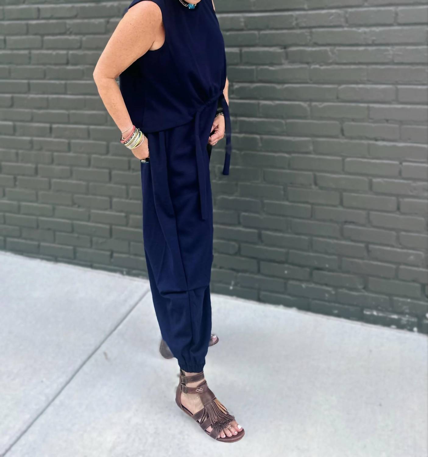 See And Be Seen - Dani Sleeveless Top And Straight Pants Set