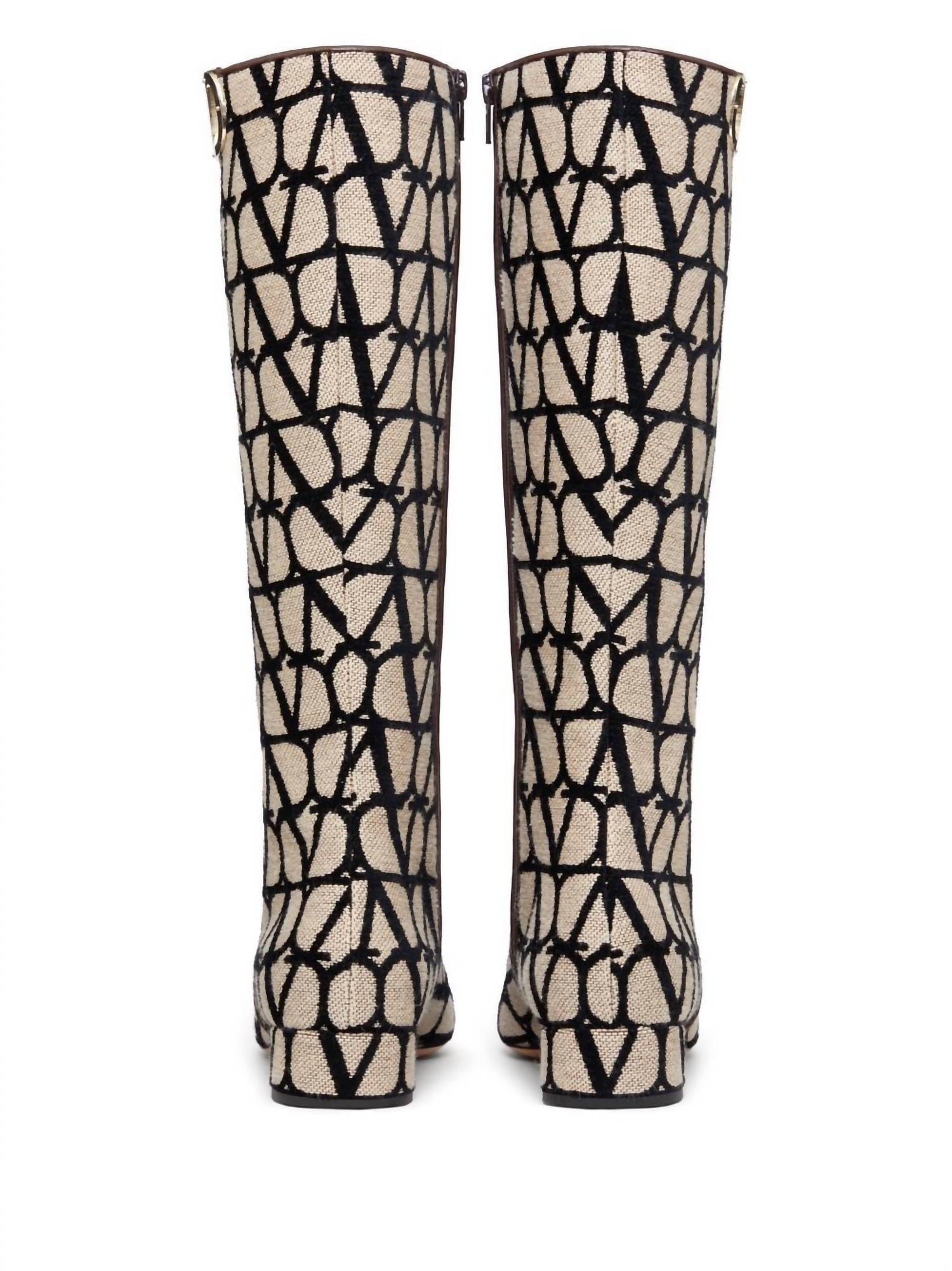 Valentino Garavani - Women's V Logo Toile Iconographe Boots
