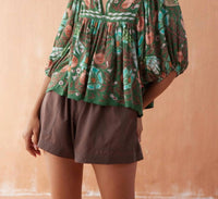 Omika - Wren V-neck Blouse