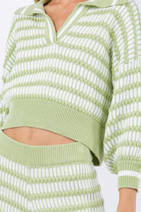 Whiteroom+Cactus - Aloe Stripe Knit Top