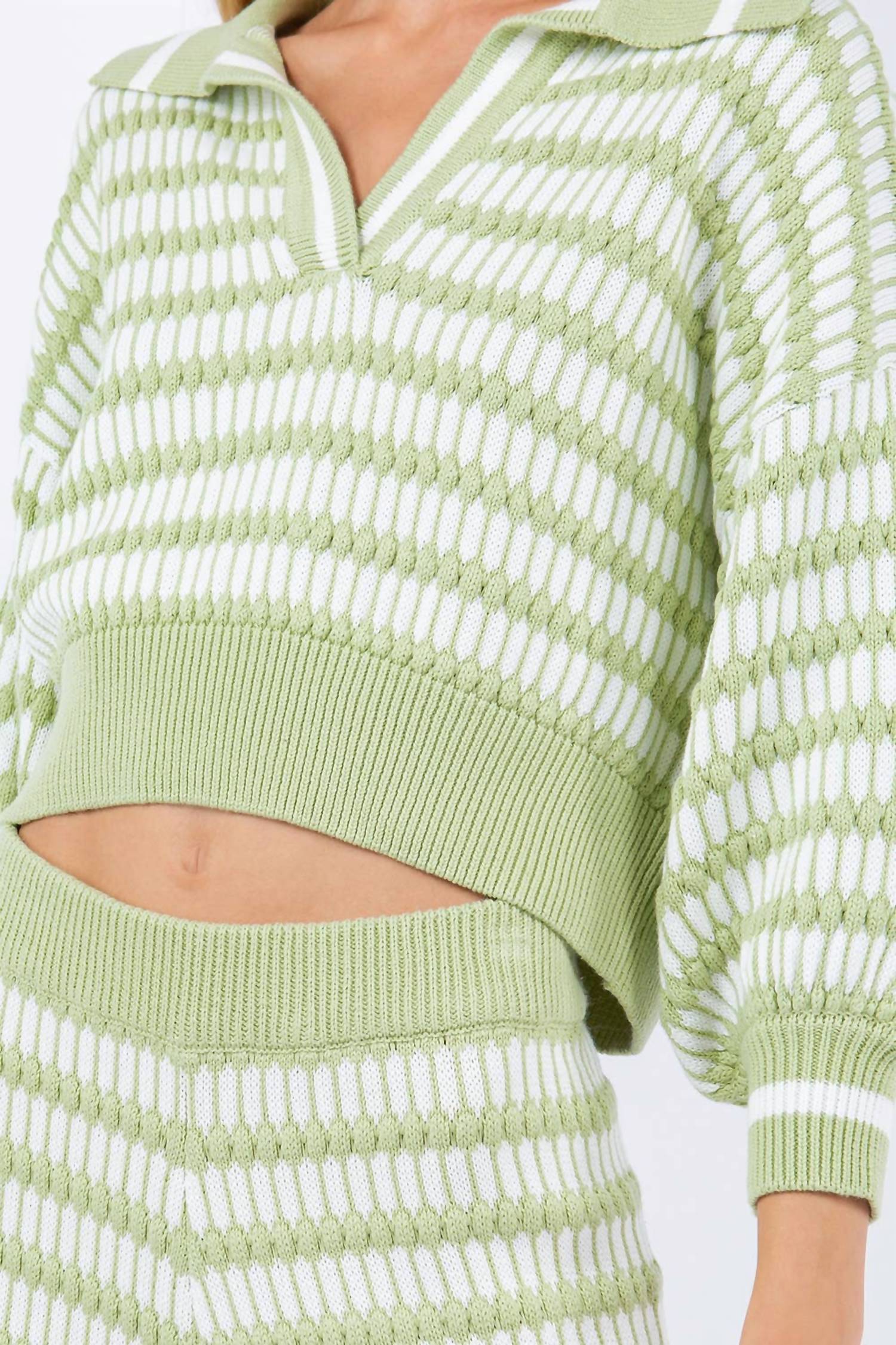 Whiteroom+Cactus - Aloe Stripe Knit Top