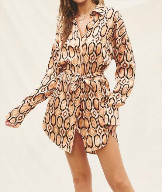 Tiger Eye Shirt Dress