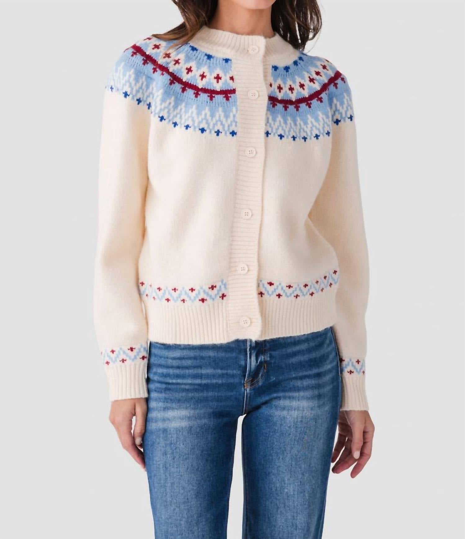 Pinch - Hilda Nordic Button Down Cardigan