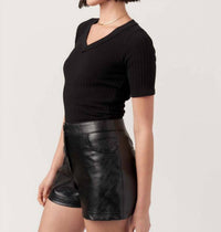 Project Social T - Brooks Heathered Elbow Sleeve V Neck Tee