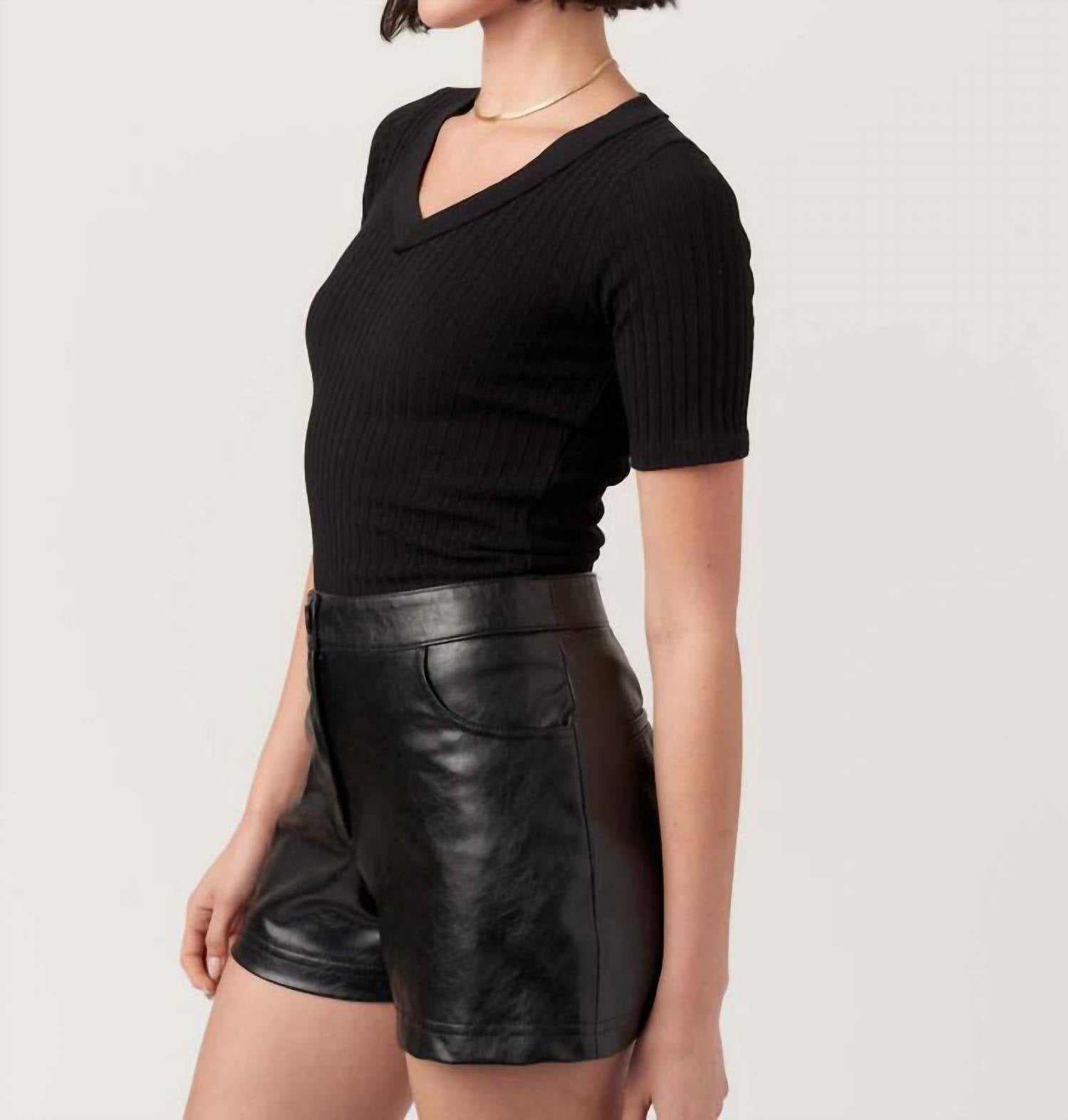 Project Social T - Brooks Heathered Elbow Sleeve V Neck Tee
