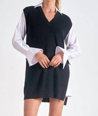 ELAN Sweater Dress in black - women's dress