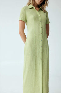 Third Form - Waffle Midi Shirt Midi Dress