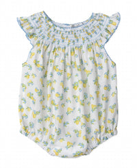Kissy Kissy - Girl's Hand Smocked Ruffled Playsuit