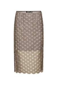 Rotate - Scallop Sequin Midi Skirt