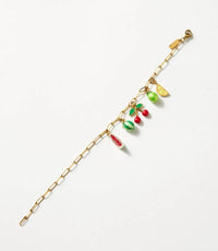Farrah B Jewelry - Women's Fruit Charm Bracelet