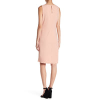 Bebe - Blush Crepe Ruffle Hem Short Mini Dress