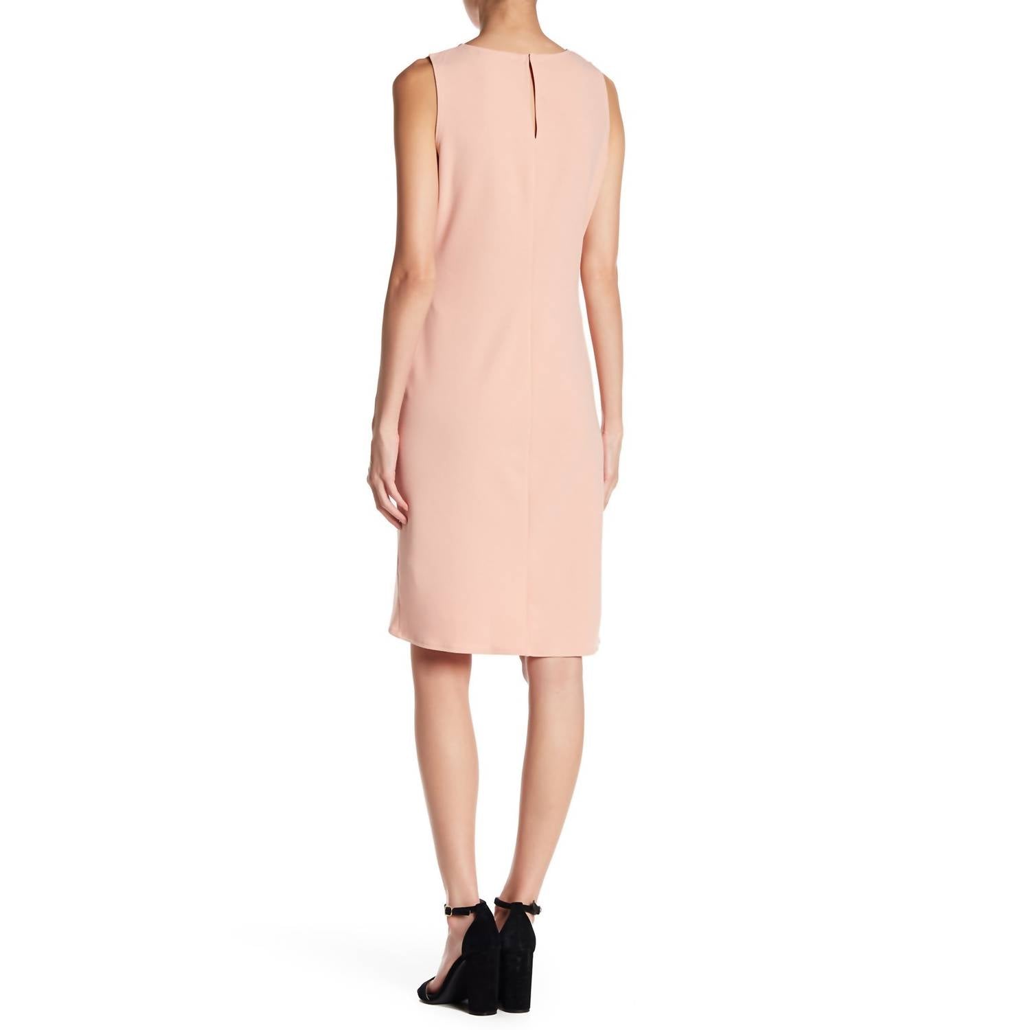 Bebe - Blush Crepe Ruffle Hem Short Mini Dress