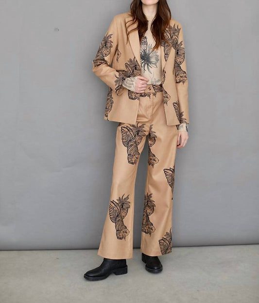 Las Sureñas - Toile De Jouy Wool Pant