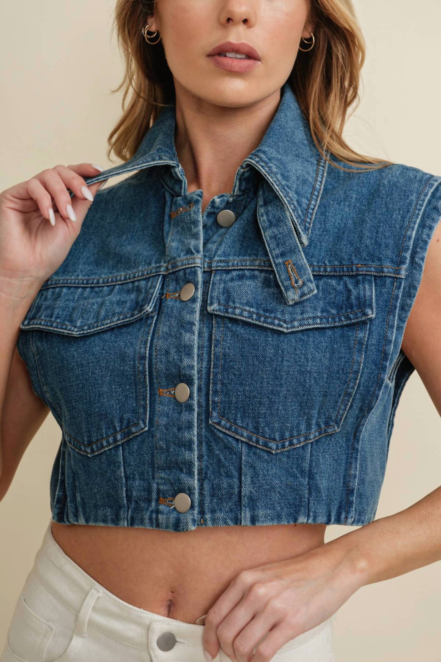 Cloud Ten - Canyon Cutoff Button Up Vest