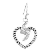 Montana Silversmiths - Women's Electric Heart Earrings