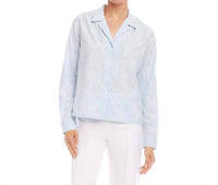 Karen Kane - Long Sleeve Embellished Button-up Shirt