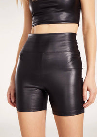 Bb Dakota - Faux Leather Bike Shorts