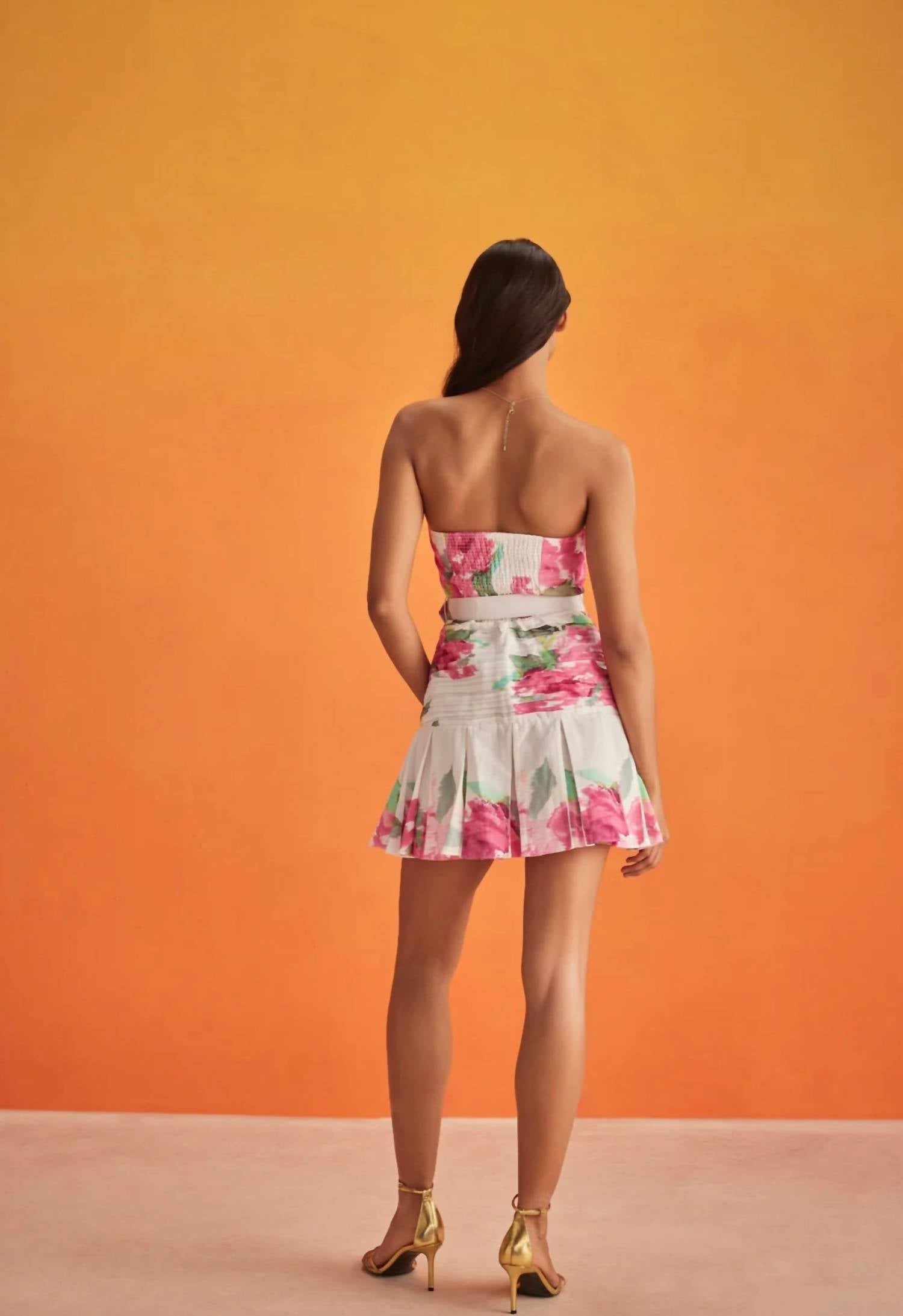 Hemant & Nandita - Strapless Short Dress
