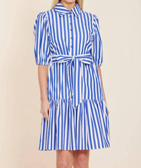 Dolce Cabo - Belted Stripe Dress