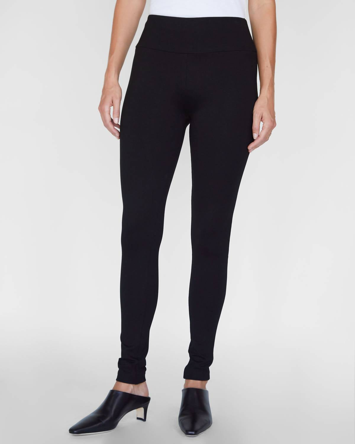 SPRWMN Ankle Stretch Legging Pants in black - women's pants - view 5
