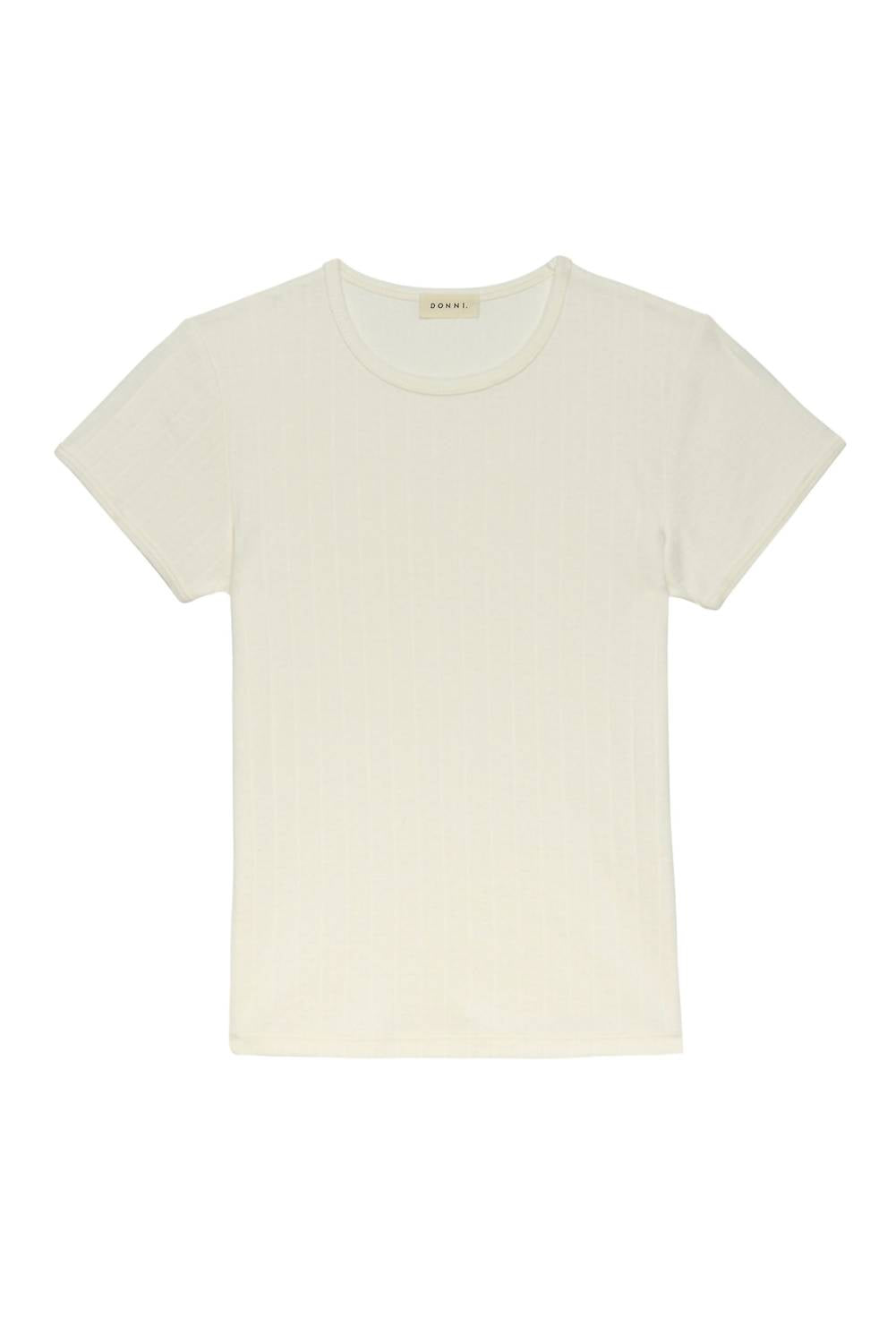 Donni. - Pointelle Baby Tee