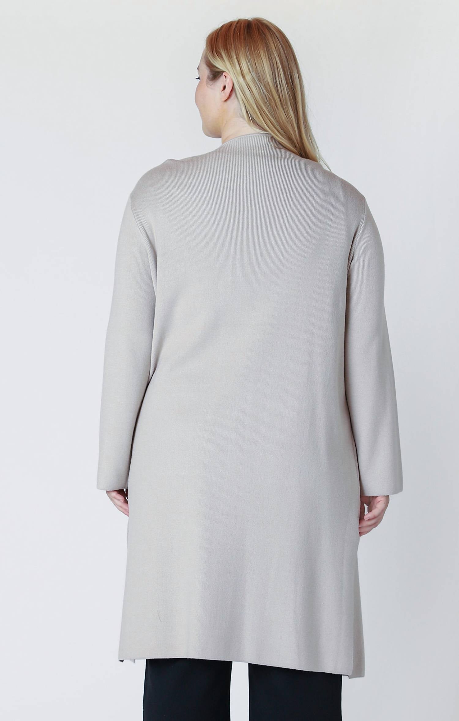 Dex - Longline Open Cardigan - Plus