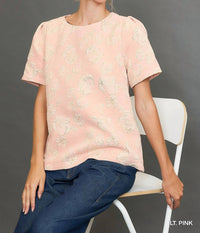 Umgee - Metallic Floral Top
