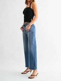 Just Black Denim - High Rise Wide Leg Jean