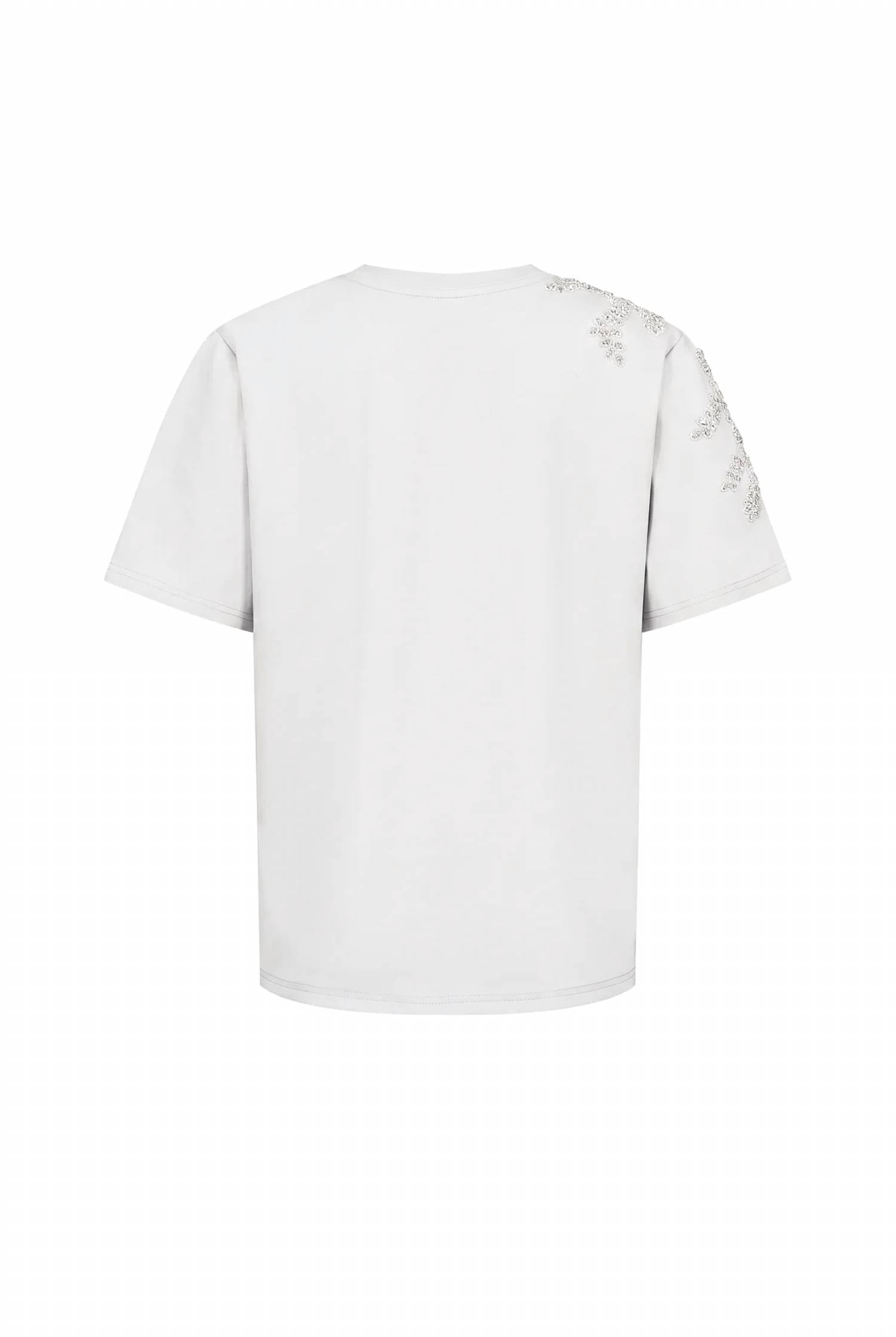 Rivir - Women's Short Sleeve T-shirt With Beaded Applique