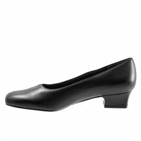 Trotters Women's Doris Block Heel Pumps in black - women's heels - detail view