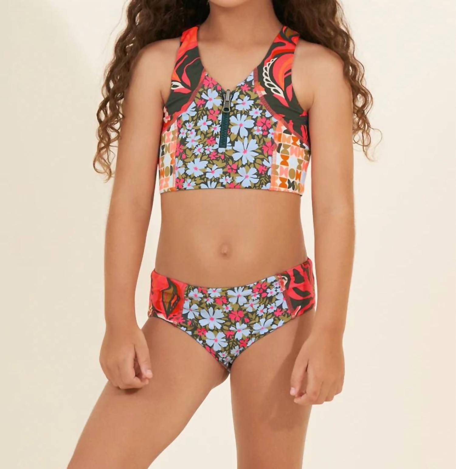 MAAJI Girls' Twister Daybreak Bikini Set in multicolor - kids' bikini