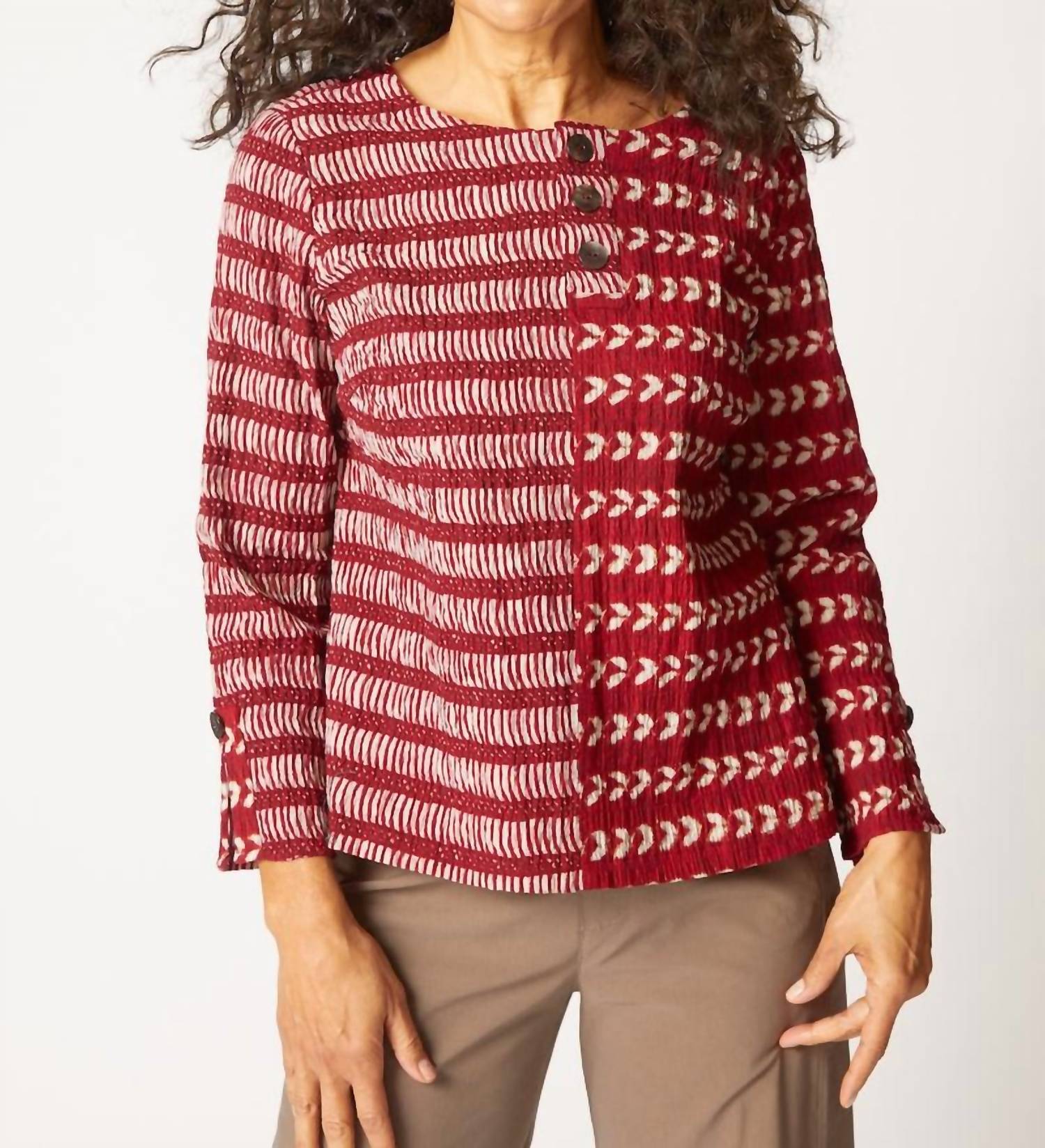 Habitat - Mixed Batiks Print Button Pullover