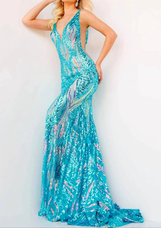 Jovani - Sequin Fitted Prom Dress