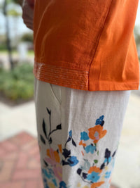 Spanner - Women's Floral Linen Blend Shorts