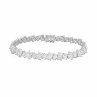 Diana M Jewels - Women's Radiant Lab-Grown Diamond Tennis Bracelet (56.00 Ct) - Signature