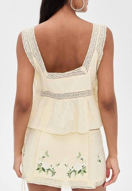 For Love & Lemons - Jolene Embroidered Top