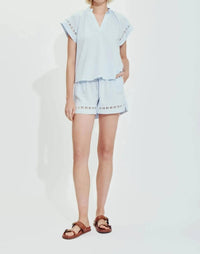 Melissa Nepton - Jasmine Embroidered High Waist Shorts