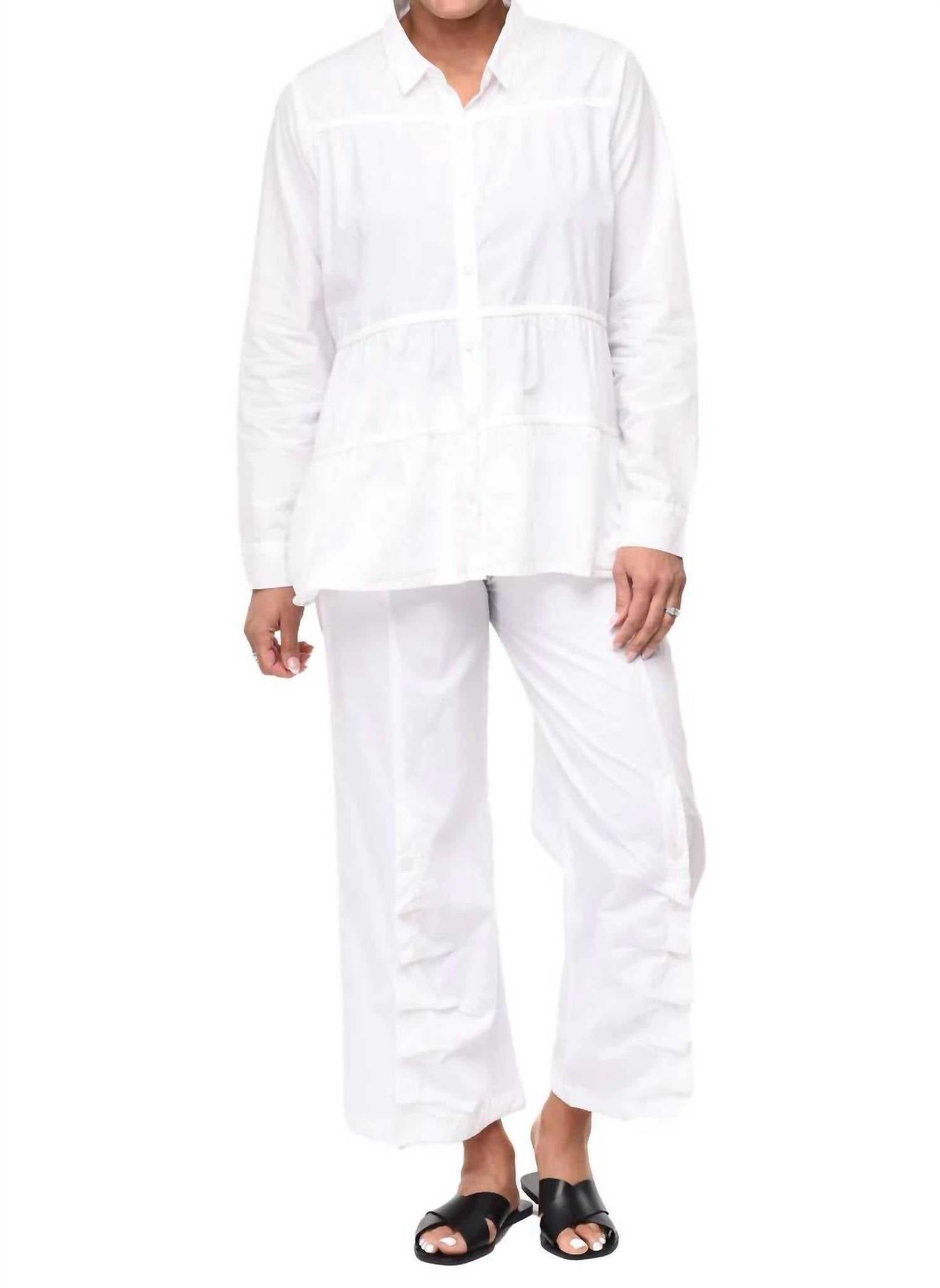 Tulip Clothing - ALIX BUTTON DOWN BLOUSE