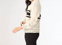 Coco + Carmen - Romilly Collared Zip Front Cardigan