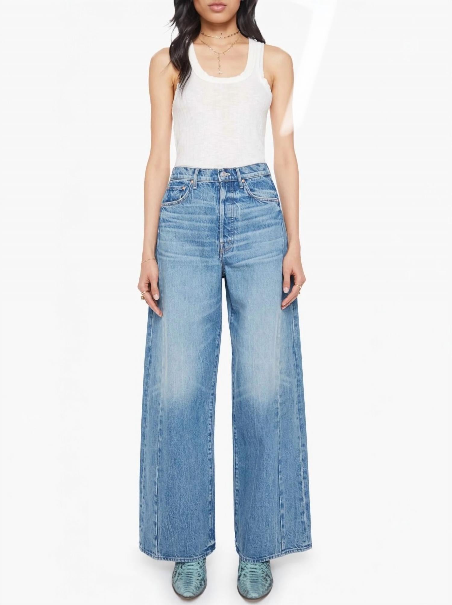 Mother - Pipe Dream Button Sneak Jeans