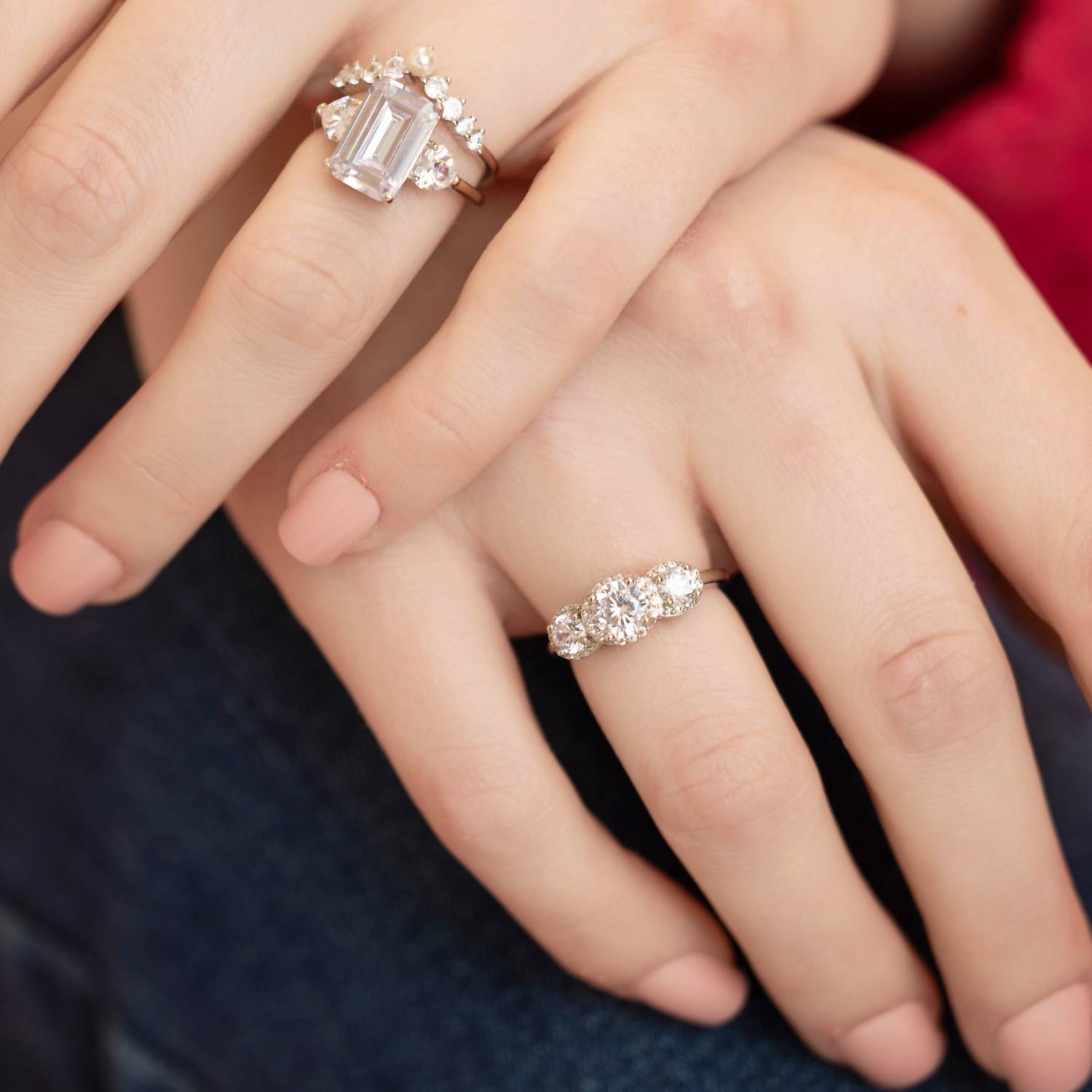 Starlette Women's Future Engagement Ring in silver - women's jewelry - view 5