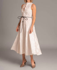 Beatrice .B - Textured floral button front dress